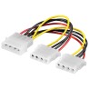 PREMIUMCORD Kabel napájecí HDD 5,25"-2x5,25" (molex)