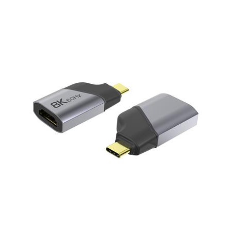 PREMIUMCORD Adaptér USB-C na HDMI rozlišení obrazu 8K@60Hz,4K@144Hz Aluminium