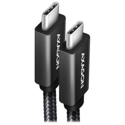 AXAGON BUCM32-CM05AB, SPEED+ kabel USB-C - USB-C, 0.5m, USB 20Gbps, PD 100W 5A, 4K HD, ALU, oplet, černý