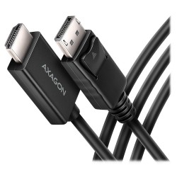 AXAGON RVD-HI20C2, DisplayPort - HDMI 2.0b redukce / kabel 1.8m, 4K/60Hz