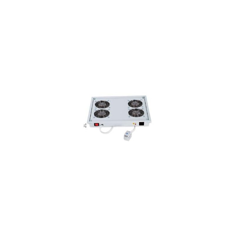 TRITON Ventilační jednotka horní (spodní), 2 ventilátory-230V/30W, termostat, šedá