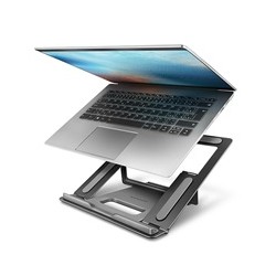 AXAGON STND-L, kovový stojan pro notebooky 10"-17.3", 4 nastavitelné výšky, šedý