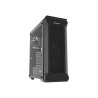 Počítačová skříň Genesis IRID 505F/Midi Tower/Transpar./Černá