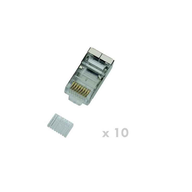 DATACOM Konektor RJ45 STP 8p8c Cat6 drát 10ks