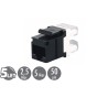 Solarix Zařezávací keystone CAT5E UTP RJ45 černý