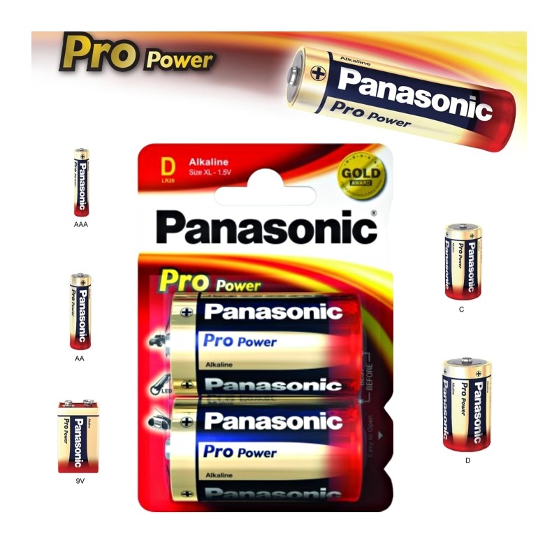 Alkalická baterie D Panasonic Pro Power LR20 2ks