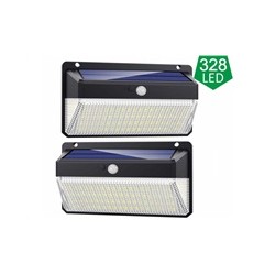 Viking venkovní solární LED světlo M328 s pohybovým senzorem, sada 2 ks