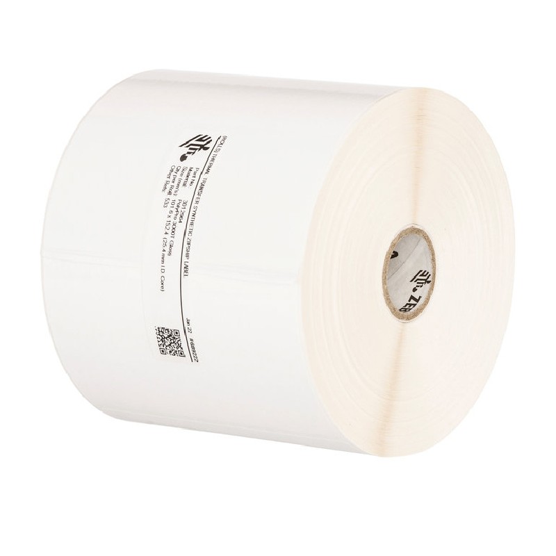 Zebra Label, Polyethylene, 51X25MM Thermal Transfer, Polye 3100T Gloss, Permanent Adhesive, 76MM Core