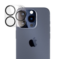PanzerGlass PicturePerfect - Chránic na objektiv pro mobilní telefon - sklo - barva rámu cerná - pro Apple iPhone 15 Pro, 15