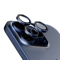 PanzerGlass Hoops - Chránic na objektiv pro mobilní telefon - sklo - barva rámu cerná - pro Apple iPhone 15 Pro, 15 Pro Max 1199