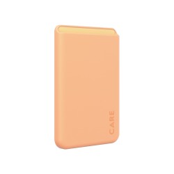 CARE by PanzerGlass - Magnetické pouzdro na karty - kompatibilita s MagSafe - broskvový - pro Apple iPhone 12, 13, 14