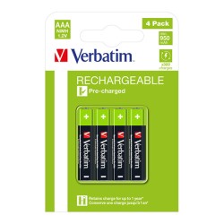 VERBATIM Nabíjecí baterie AAA Premium 4-Pack 950mAh HR03