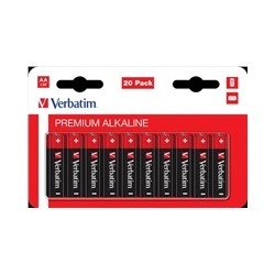 VERBATIM Alkalická Baterie AA 20 Pack / LR6