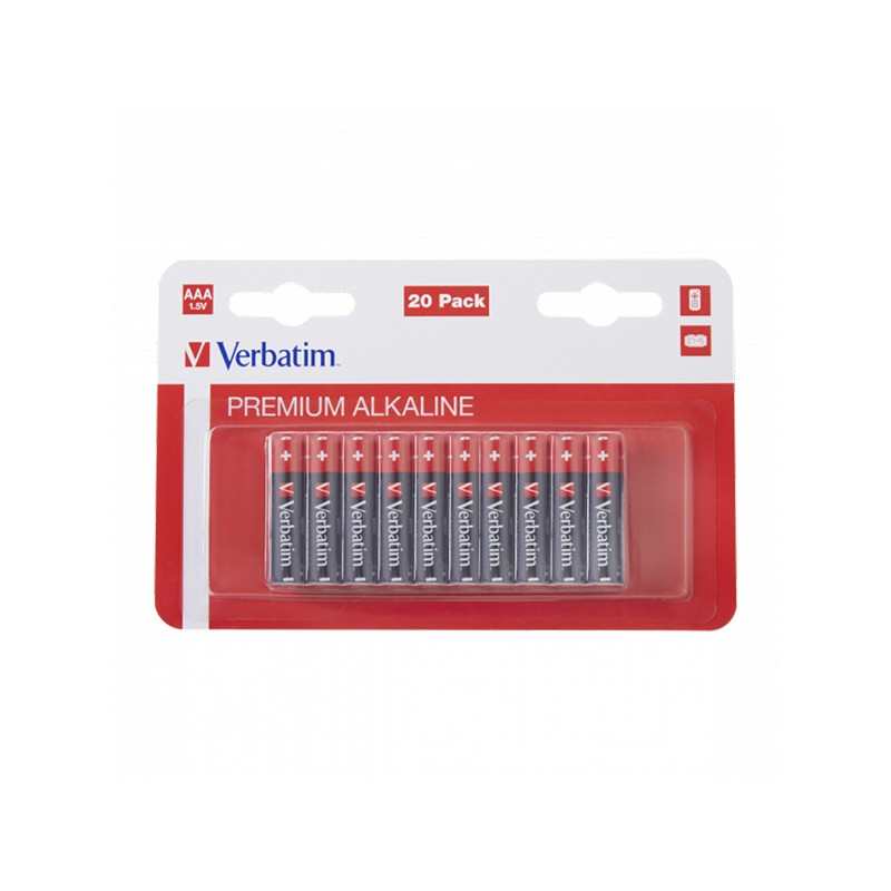 VERBATIM Alkalická Baterie AAA 20 Pack / LR03