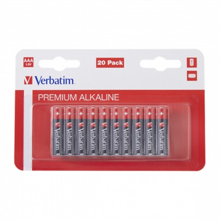 VERBATIM Alkalická Baterie AAA 20 Pack / LR03