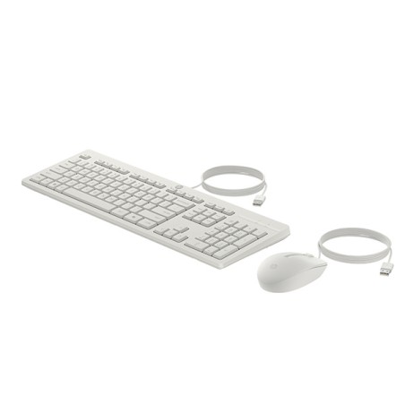 HP 225 Wired Mouse and Keyboard Combo G2 - White English