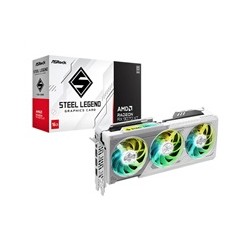 ASRock VGA AMD Radeon RX 9070 XT Steel Legend 16GB, RX 9070 XT, 16GB GDDR6, 3xDP, 1xHDMI