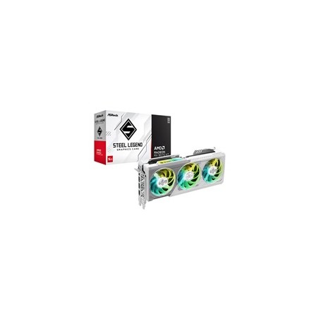 ASRock VGA AMD Radeon RX 9070 XT Steel Legend 16GB, RX 9070 XT, 16GB GDDR6, 3xDP, 1xHDMI