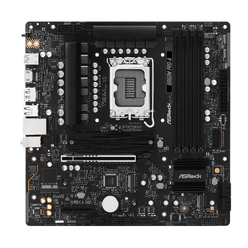 ASRock MB Sc LGA1851 B860M Pro-A, Intel B860, 4xDDR5, 1xDP, 1xHDMI, mATX