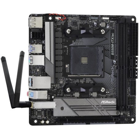 ASRock MB Sc AM4 B550M-ITX/AC, AMD B550M, 2xDDR4, HDMI, DP