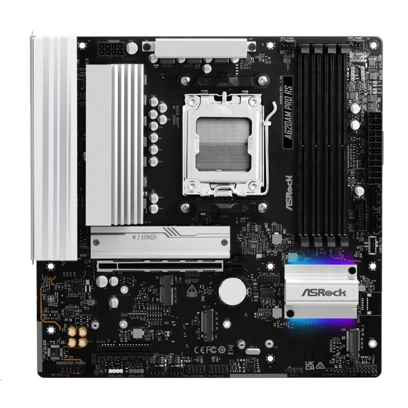 ASRock MB Sc AM5 A620AM PRO RS, AMD X620A, 4xDDR5, 1xHDMI, 1xDP
