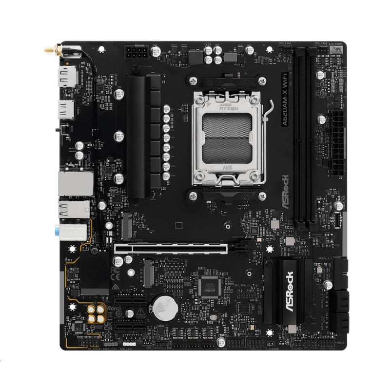 ASRock MB Sc AM5 A620AM-X WIFI, AMD A620A, 2xDDR5, 1xHDMI, 1xDP, WIFI
