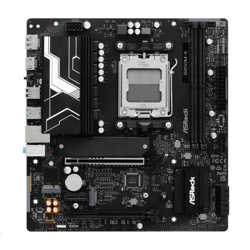 ASRock MB Sc AM5 B850M-X R2.0, AMD B850, 2xDDR5, 1xDP, 1xHDMI, mATX