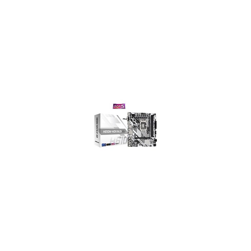 ASRock MB Sc LGA1700 H610M-HDV/M.2+ D5, Intel H610, 2xDDR5, 1xDP, 1xHDMI, 1xVGA, mATX