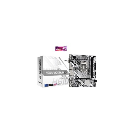 ASRock MB Sc LGA1700 H610M-HDV/M.2+ D5, Intel H610, 2xDDR5, 1xDP, 1xHDMI, 1xVGA, mATX