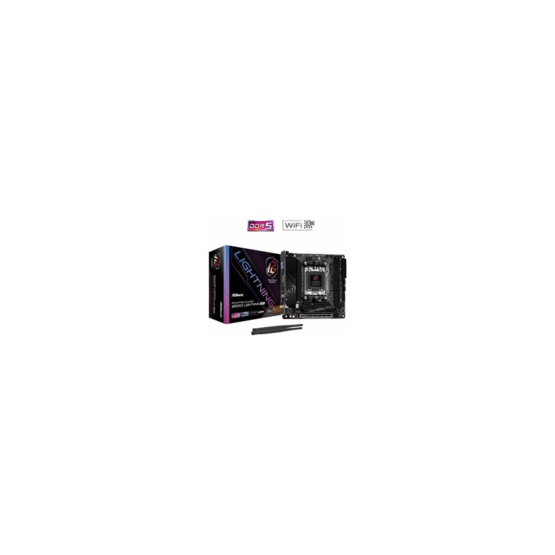 ASRock MB Sc AM5 B650I LIGHTNING WIFI, AMD B650, 2xDDR5, 1xHDMI, Mini-ITX