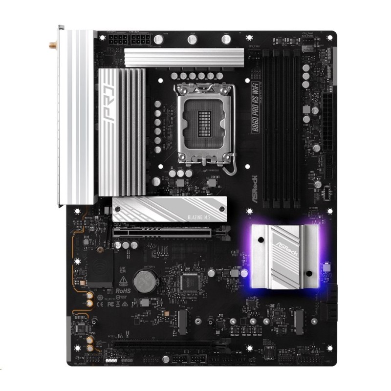ASRock MB Sc LGA1851 B860 Pro RS WiFi, Intel B860, 4xDDR5, 1xDP, 1xHDMI, WiFi, ATX