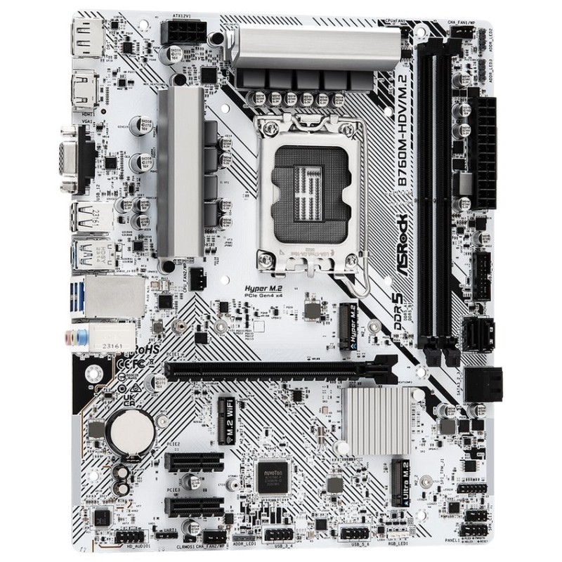 ASRock MB Sc LGA1700 B760M-HDV/M.2, Intel B760, 2xDDR5, 1xDP, 1xHDMI, 1xVGA, mATX