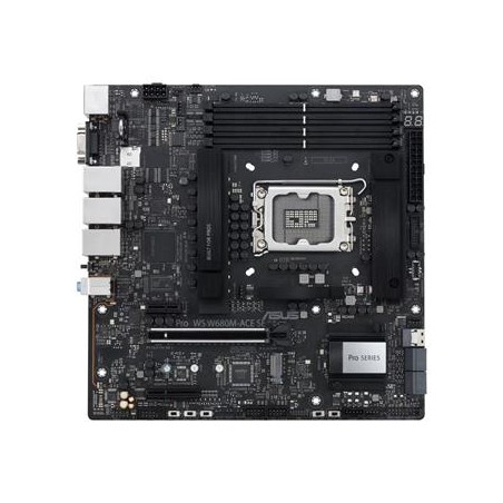 ASUS MB Sc LGA1700 PRO WS W680M-ACE SE, Intel W680, 4xDDR5, 1xDP, 1xHDMI, 1xVGA, 1xmATX