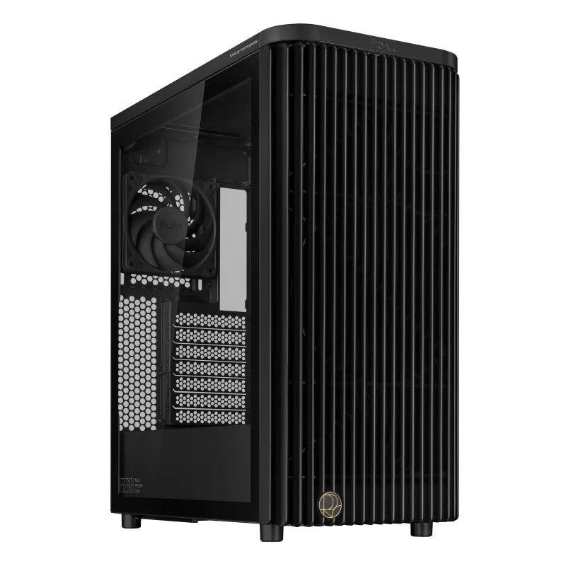 ASUS case PROART PA401 TG PWM, ATX, 2x 160mm Fan, 1x 120mm Fan, Fan Hub, černá