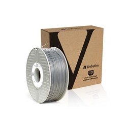 VERBATIM 3D Printer Filament ABS 1.75mm, 404m,1kg silver/metal grey (OLD PN 55016)