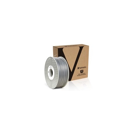 VERBATIM 3D Printer Filament ABS 1.75mm, 404m,1kg silver/metal grey (OLD PN 55016)