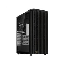 BAZAR ASUS case PROART PA401 WOOD TG, Mid Tower, ATX, 1xUSB-C Gen2x2, 2xUSB 3.0, 2x 160mm Fan, černá - Komplet