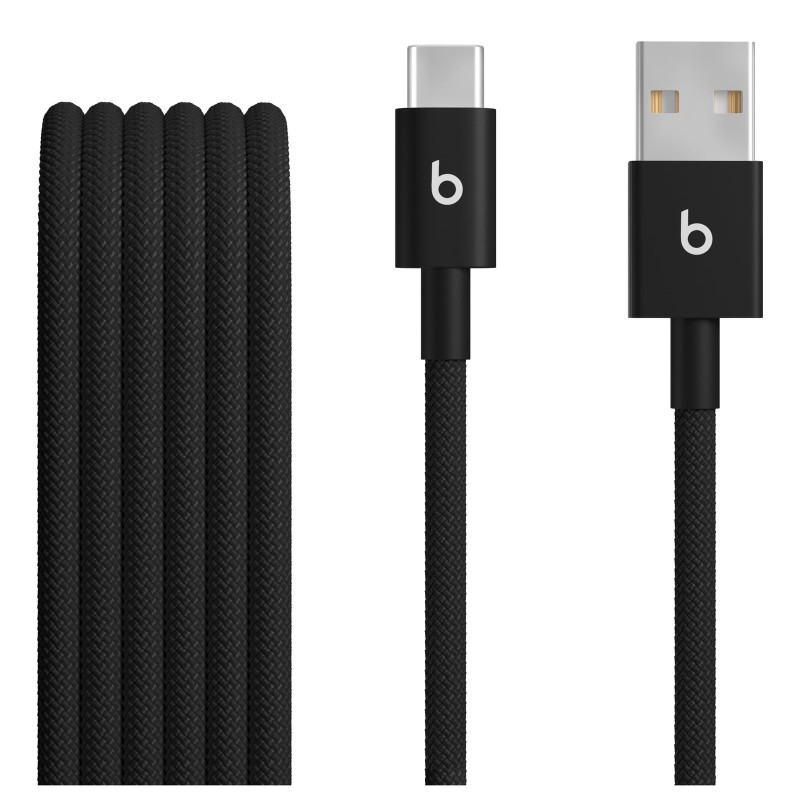 Apple Beats USB-A TO USB-C Woven/Cables (1.5 M) Bolt Black (2-PK)