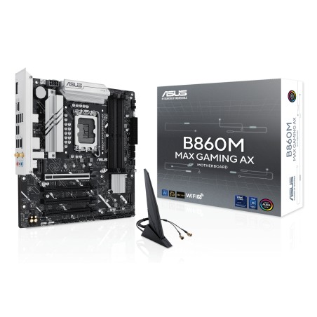 ASUS MB Sc LGA1851 B860M MAX GAMING AX, Intel B860, 4xDDR5, 1xDP, WiFi, mATX