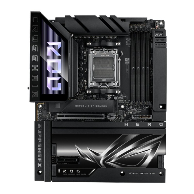 ASUS MB Sc AM5 ROG CROSSHAIR X870E HERO BTF, 4xDDR5, WIFI, 1xHDMI, 2xThunderbolt, ATX