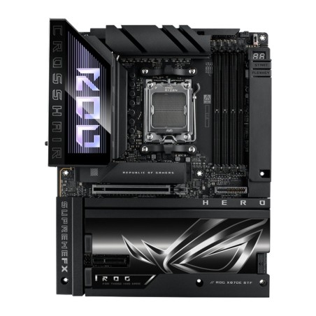 ASUS MB Sc AM5 ROG CROSSHAIR X870E HERO BTF, 4xDDR5, WIFI, 1xHDMI, 2xThunderbolt, ATX