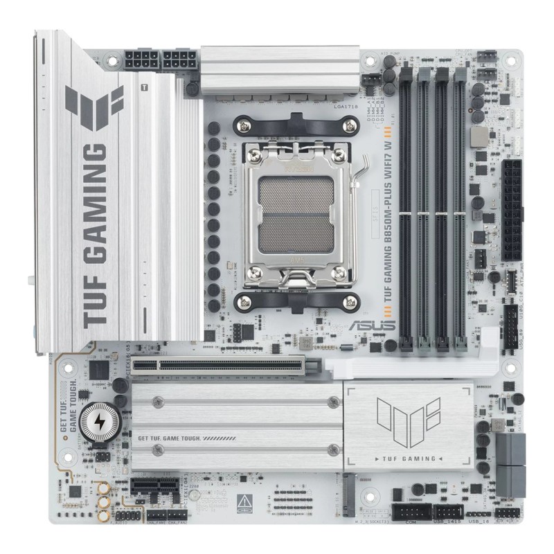 ASUS MB Sc AM5 TUF GAMING B850M-PLUS WIFI7 W, AMD B850, 4x DDR5, 1xDP1, 1xHDMI, WIFI, mATX