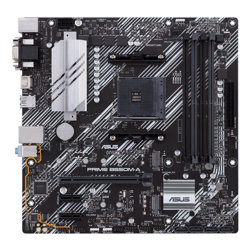 ASUS MB Sc AM4 PRIME B550M-A, AMD B550, 4xDDR4, 1xHDMI, 1xDVI, 1xVGA, mATX