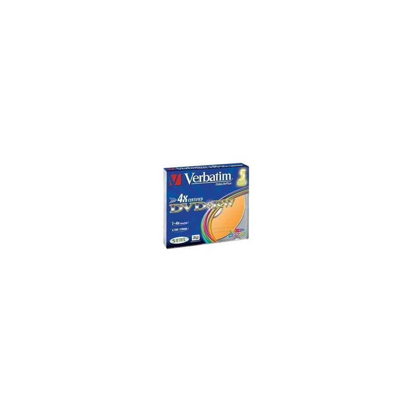 VERBATIM DVD+RW(5-Pack)Slim/Colour//4x/DLP/4.7GB