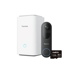 REOLINK bezpečnostní video zvonek D340B + Hub 1 + 128GB microSD