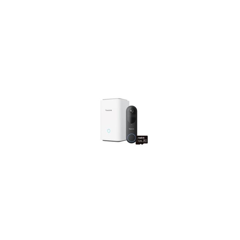 REOLINK bezpečnostní video zvonek D340B + Hub 1 + 128GB microSD