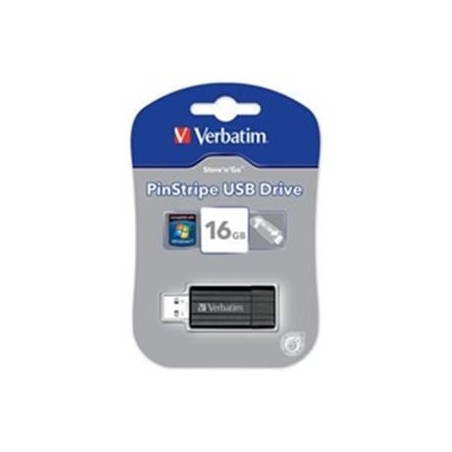 VERBATIM Flash Disk 16GB Store 'n' Go PinStripe, černá
