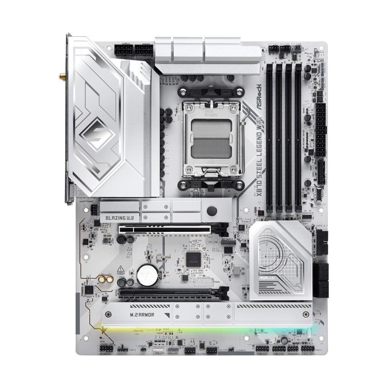 ASRock MB Sc AM5 X870 STEEL LEGEND WIFI, AMD X870, 4xDDR5, 1xHDMI, 2xUSB4, WI-FI