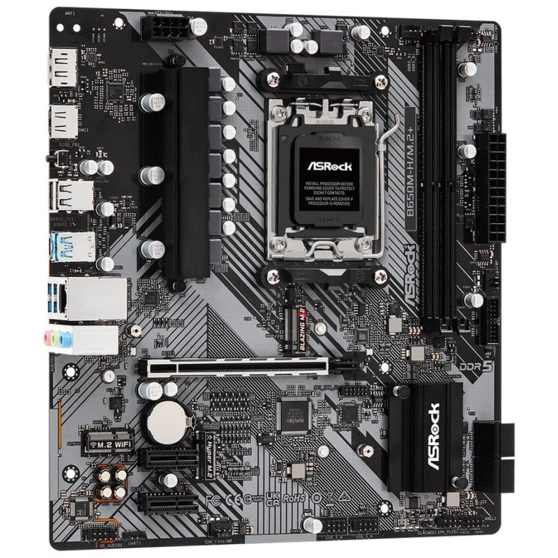 ASRock MB Sc AM5 B650M-H/M.2+, AMD B650, 2xDDR5, 1xDP, 1xHDMI, mATX