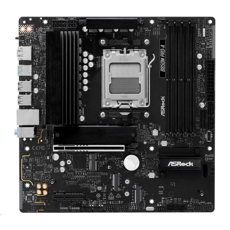 ASRock MB Sc AM5 B850M PRO-A, AMD B850, 4xDDR5, 1xDP, 1xHDMI, mATX